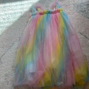 Lola + The Boys Pastel Rainbow Tulle Skirt